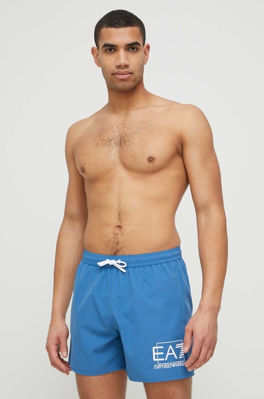 EA7 Emporio Armani szorty kąpielowe Planet friendly granatowy 902000.3R739