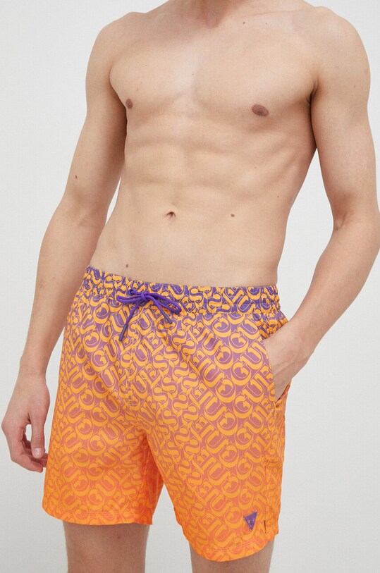 Guess pantaloni scurti de baie F3GT05.TEL62 portocaliu SS23