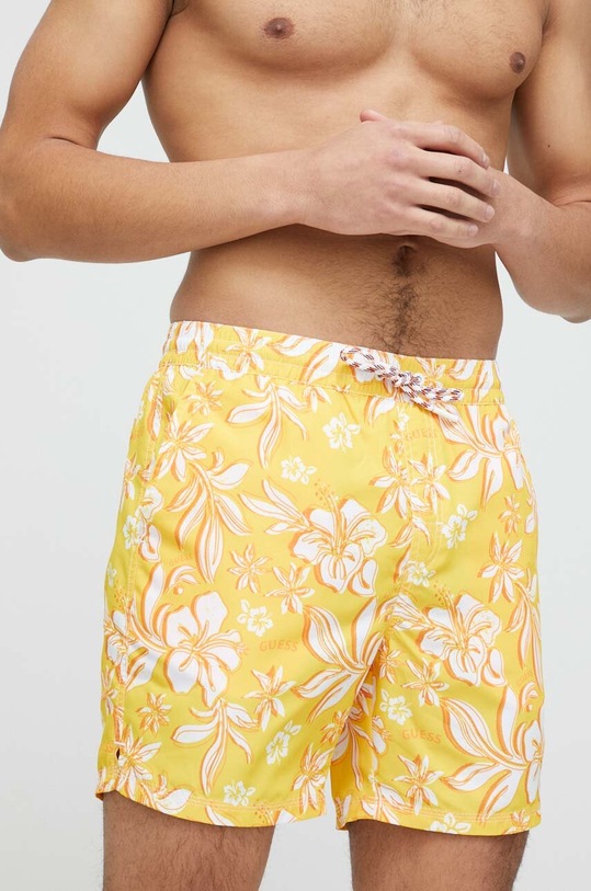 Guess pantaloni scurti de baie portocaliu F3GT18.TEL62