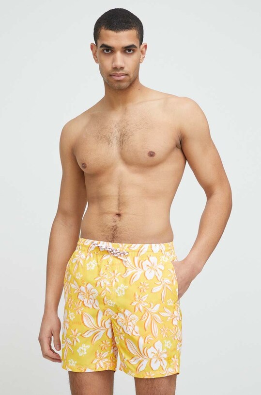 Guess pantaloni scurti de baie F3GT18.TEL62 portocaliu SS23