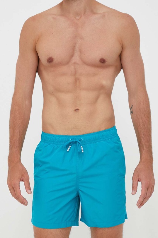 United Colors of Benetton szorty kąpielowe Planet friendly turkusowy 55FK6X00I.2A9