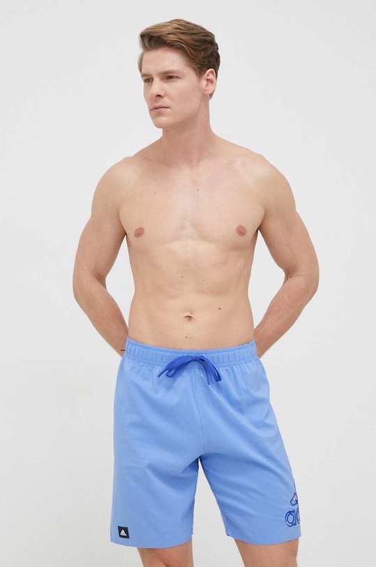 adidas Performance pantaloni scurti de baie Seasonal Planet friendly albastru HT2140