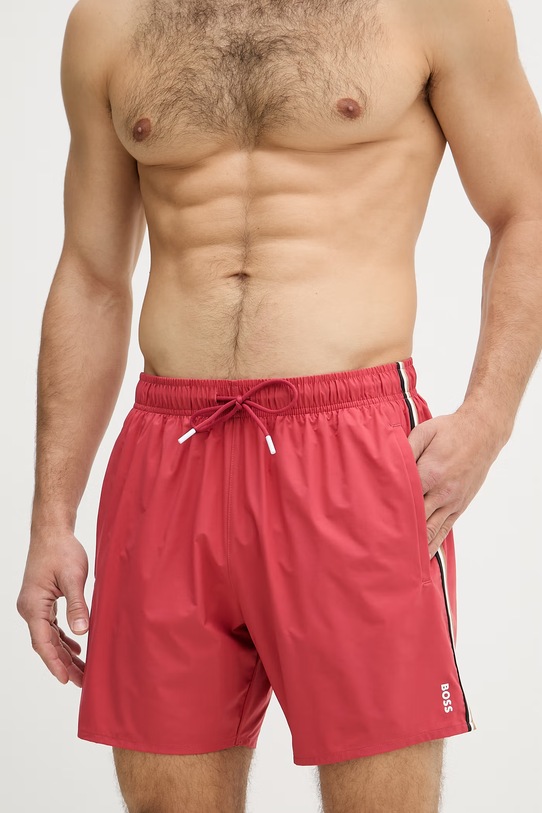 BOSS szorty kąpielowe męskie Iconic 50491594 czerwony AA00