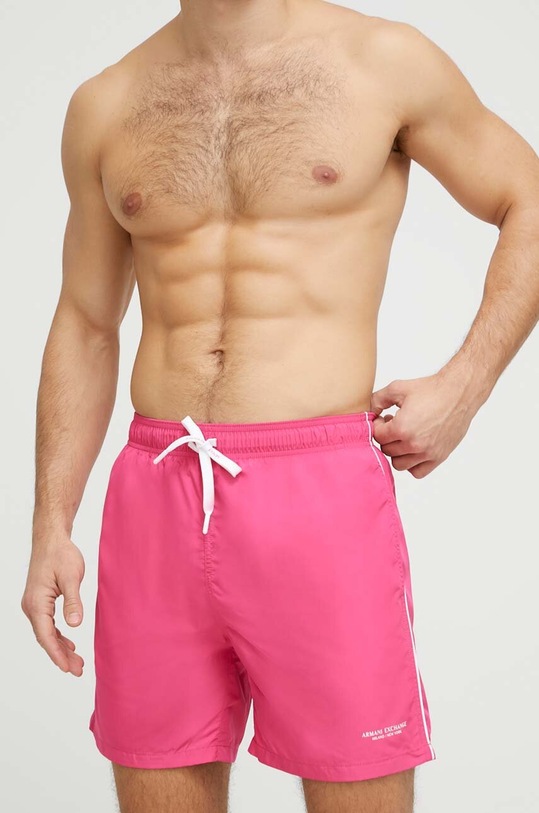 Armani Exchange szorty kąpielowe 953035.CC630 różowy SS23