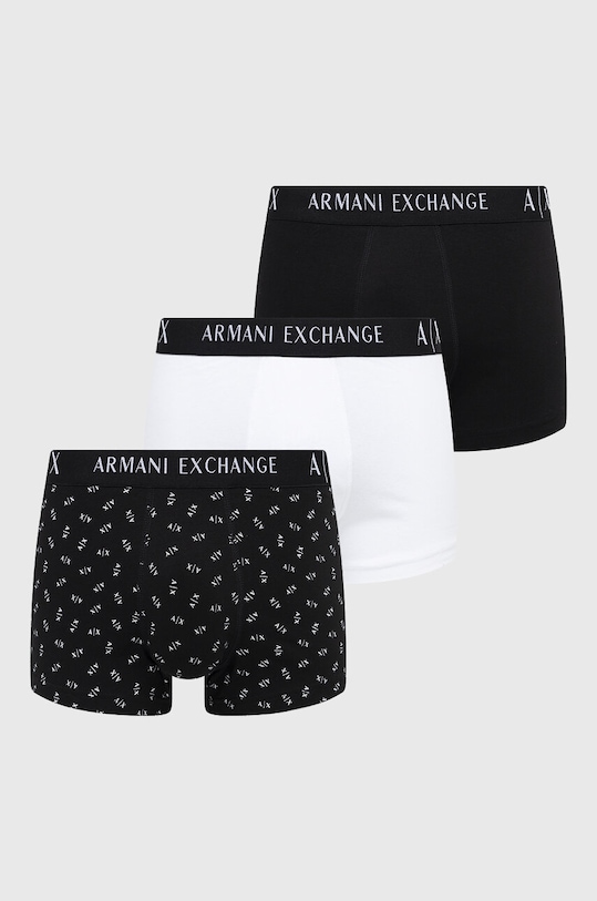 Armani Exchange bokserki 3-pack dzianina czarny 957030.CC282