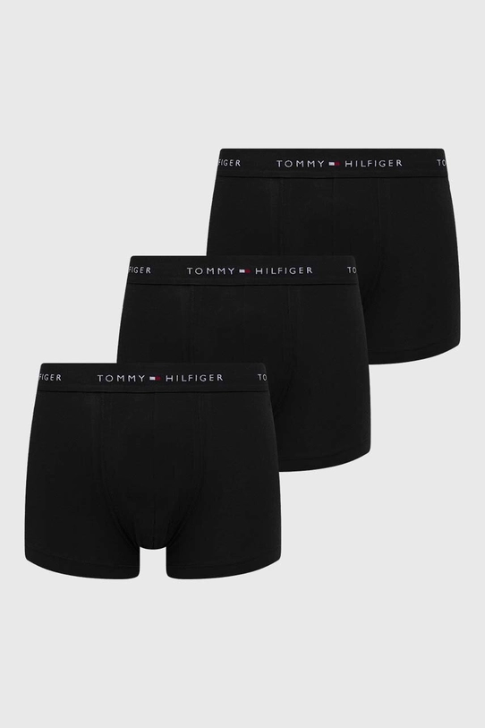 Боксери Tommy Hilfiger 3-pack трикотаж чорний UM0UM02763.PPYX