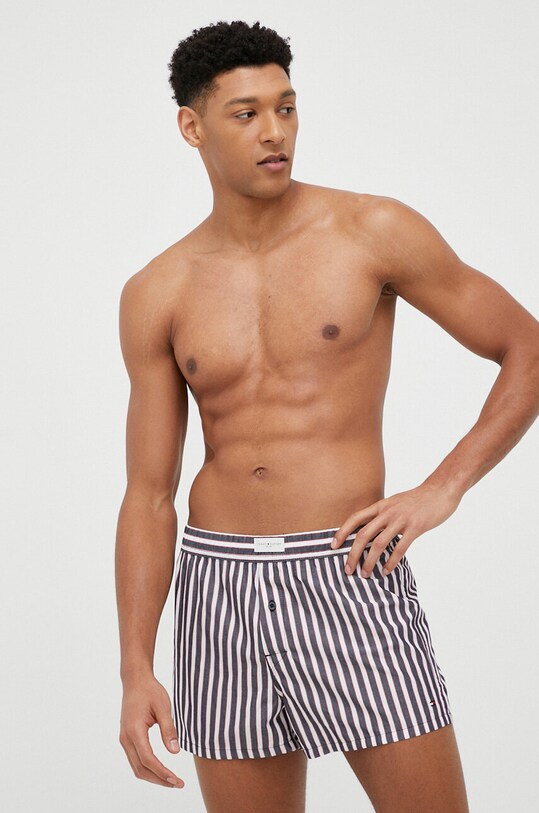 Bavlněné boxerky Tommy Hilfiger 3-pack hladký vícebarevná UM0UM02847.PPYX