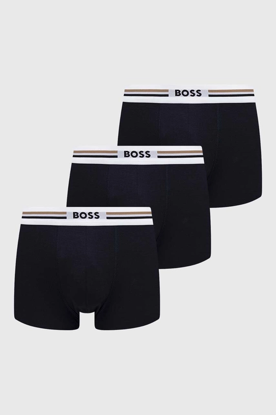 BOSS bokserki 3-pack dzianina granatowy 50492200