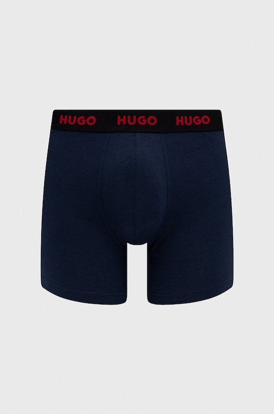 Boxerky HUGO 3-pak 50492348 tmavomodrá SS24