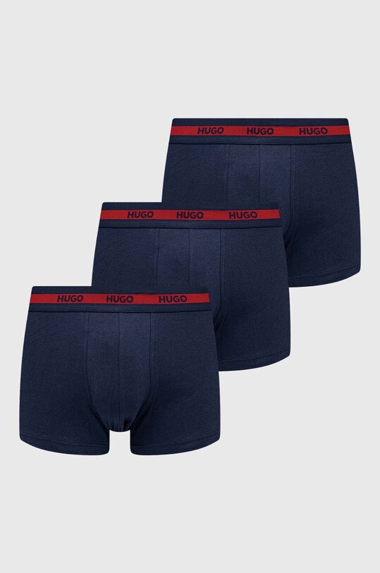 HUGO bokserki 3-pack dzianina granatowy 50492375