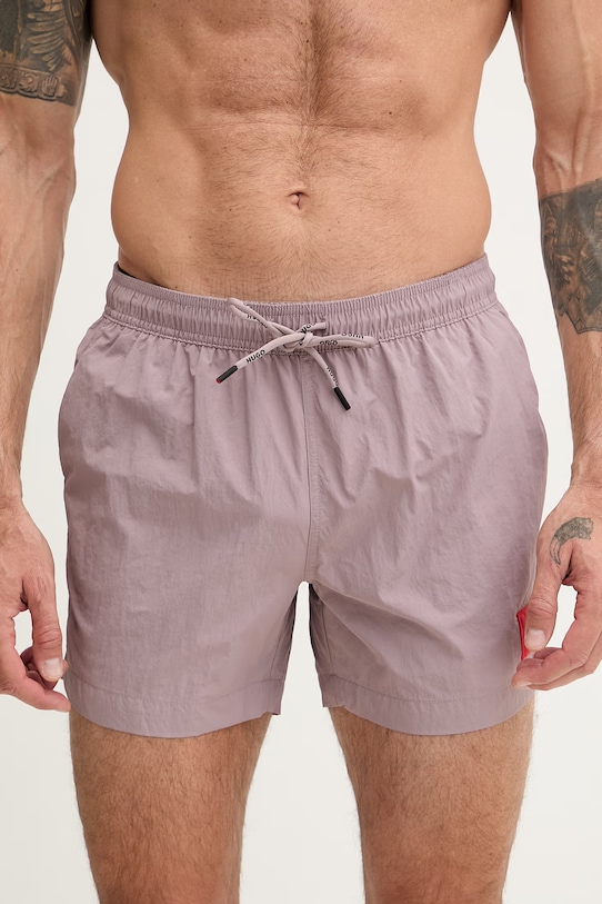 HUGO szorty kąpielowe męskie DOMINICA 50493450 fioletowy AA00