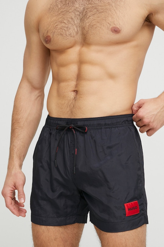 HUGO pantaloni scurți de baie Planet friendly negru 50493450