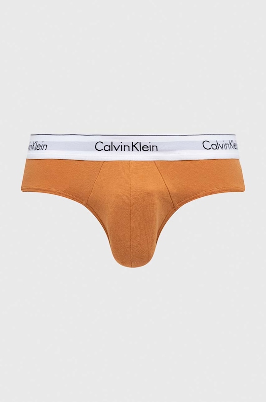 Slip gaćice Calvin Klein Underwear 3-pack narančasta 000NB2379A.PPYX
