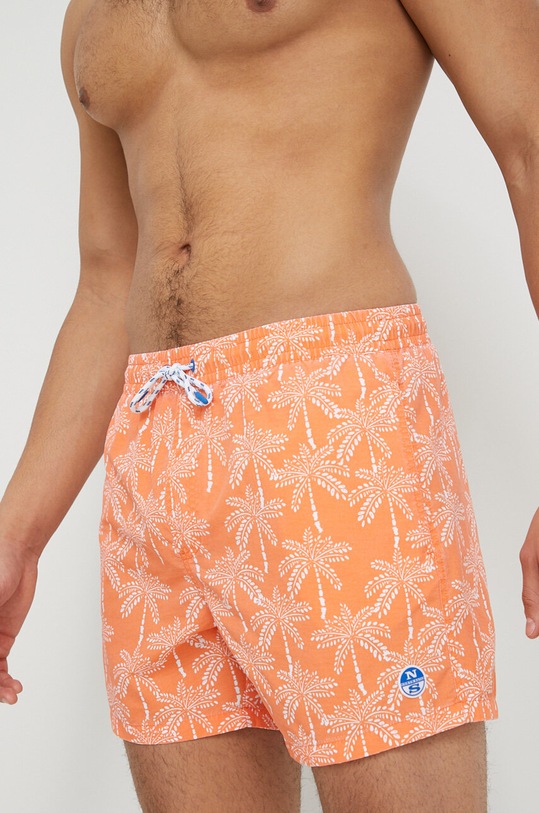 North Sails pantaloncini da bagno Planet friendly arancione 673586