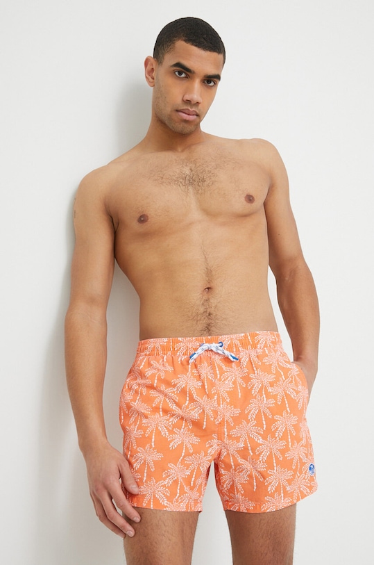North Sails pantaloni scurti de baie 673586 portocaliu SS23