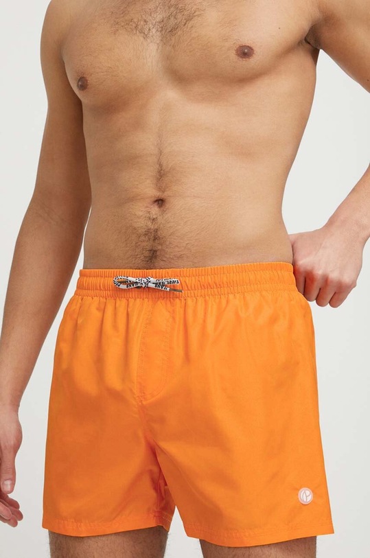 Pepe Jeans szorty kąpielowe Planet friendly pomarańczowy PMB10356.135