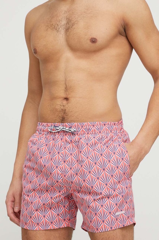 Pepe Jeans szorty kąpielowe Folk Planet friendly pomarańczowy PMB10362.179