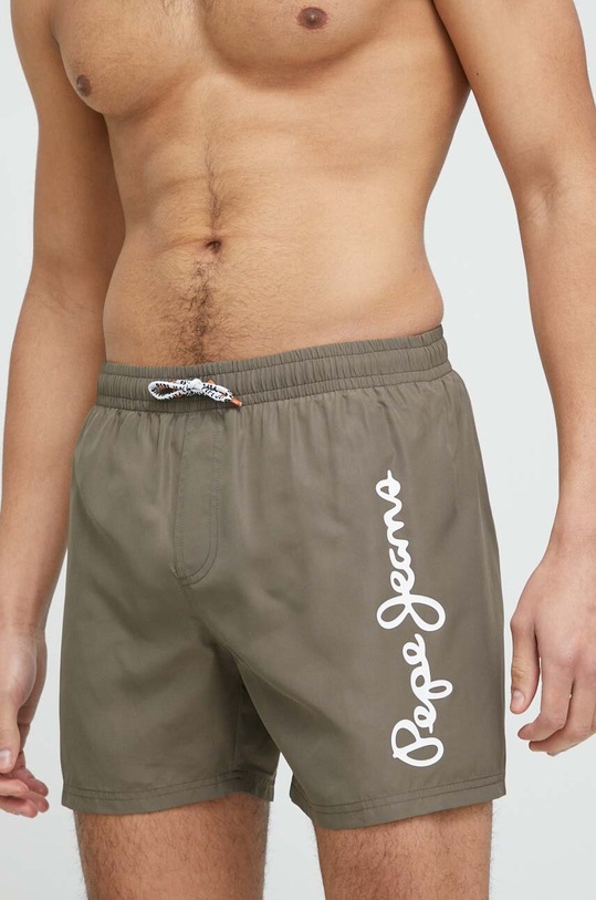 Pepe Jeans szorty kąpielowe Planet friendly zielony PMB10358.758
