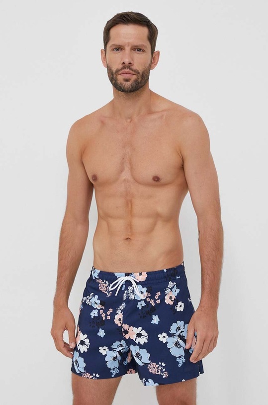 Plavkové šortky Abercrombie & Fitch KI133.3202.206 námořnická modř SS23