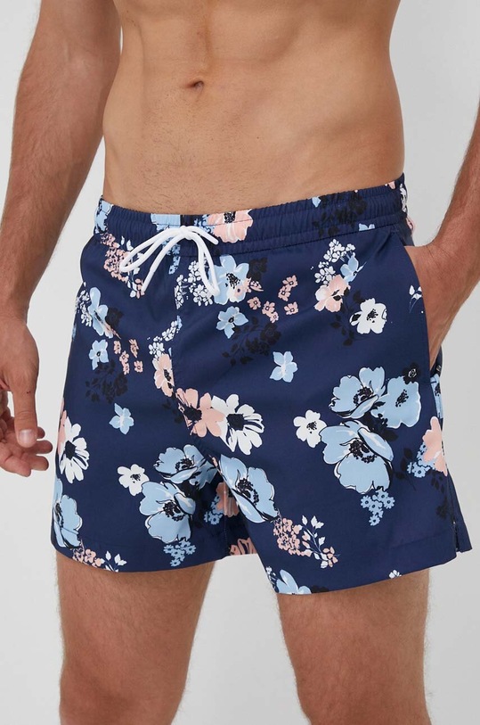Plavkové šortky Abercrombie & Fitch námořnická modř KI133.3202.206