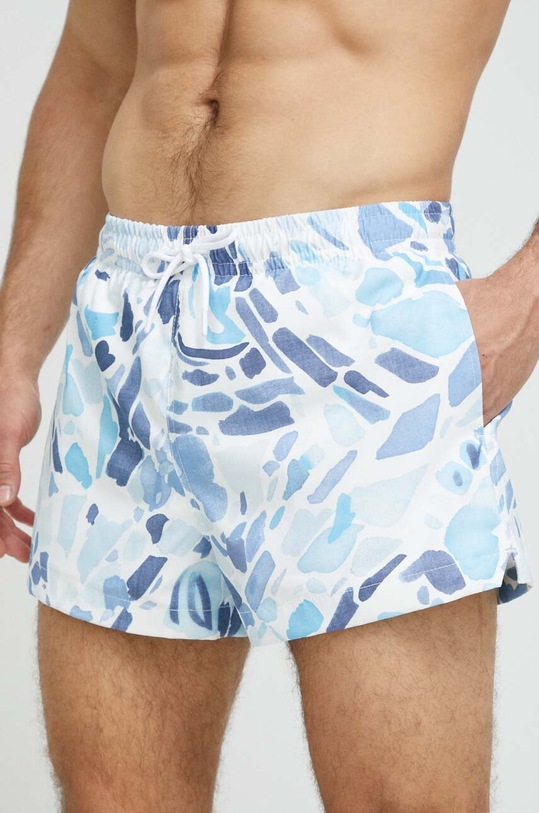 Plavkové šortky Abercrombie & Fitch KI133.3313.208 modrá SS23