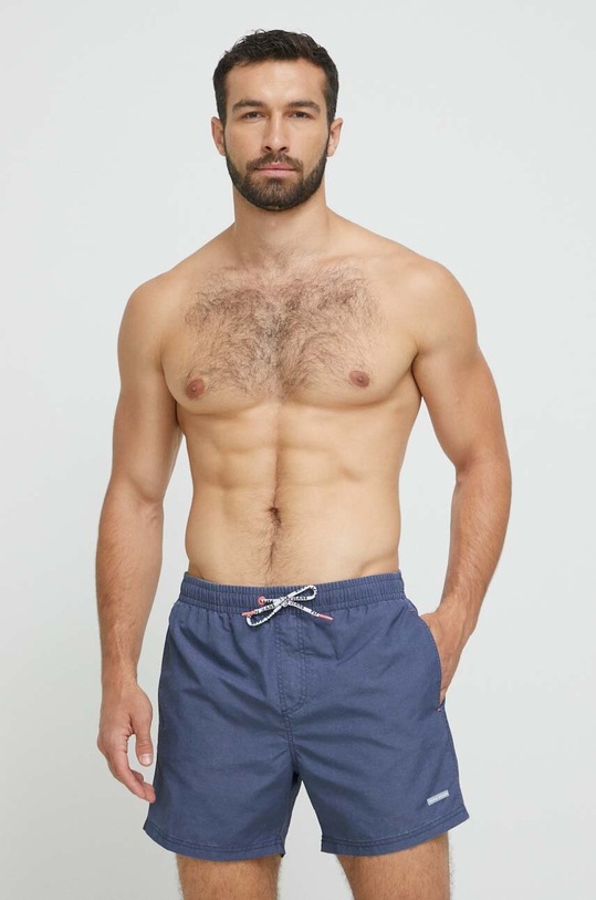 Plavkové šortky Pepe Jeans Fletcher Planet friendly tmavomodrá PMB10360.561