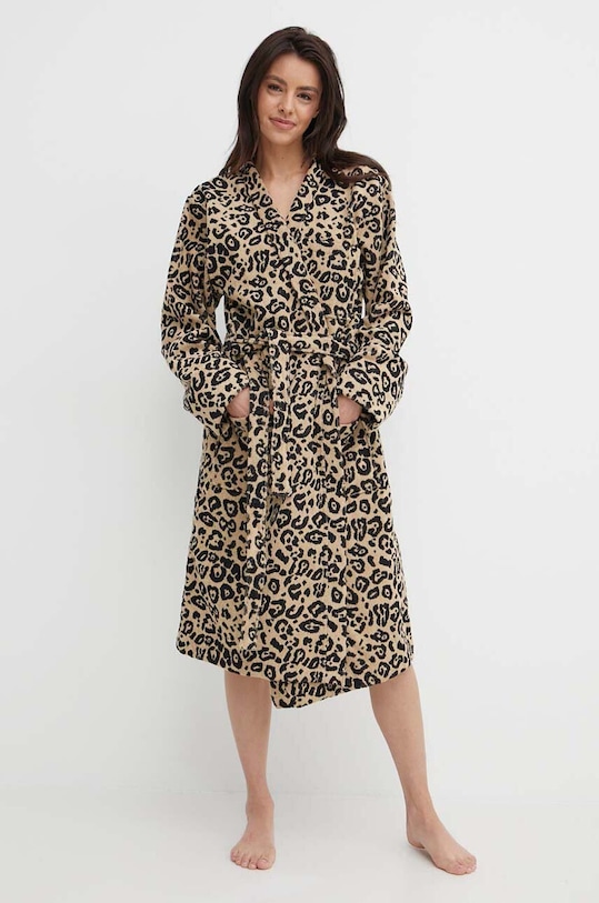 OAS szlafrok bawełniany 8002.17 beżowy SS24