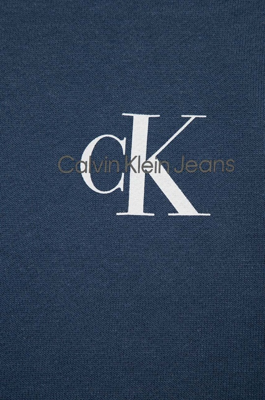 Chłopiec Calvin Klein Jeans bluza bawełniana dziecięca IU0IU00397.PPYX niebieski