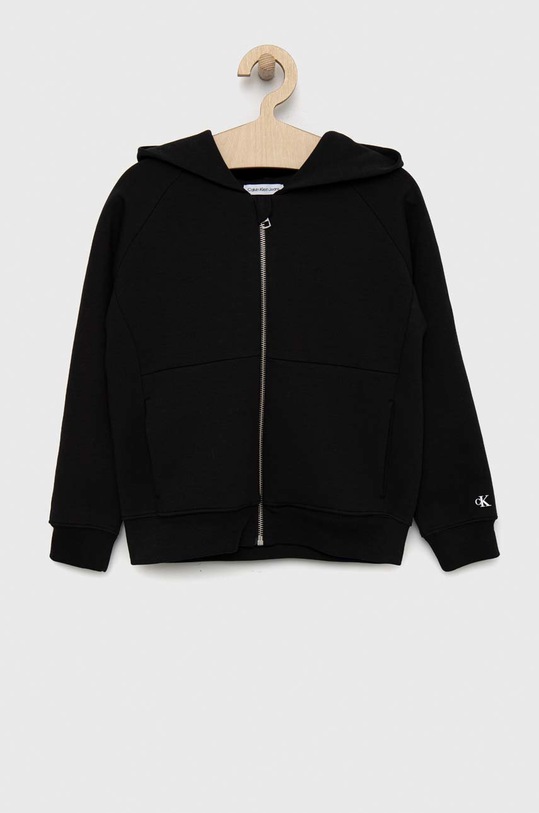 Calvin Klein Jeans bluza dziecięca z elastanem czarny IB0IB01516.PPYX