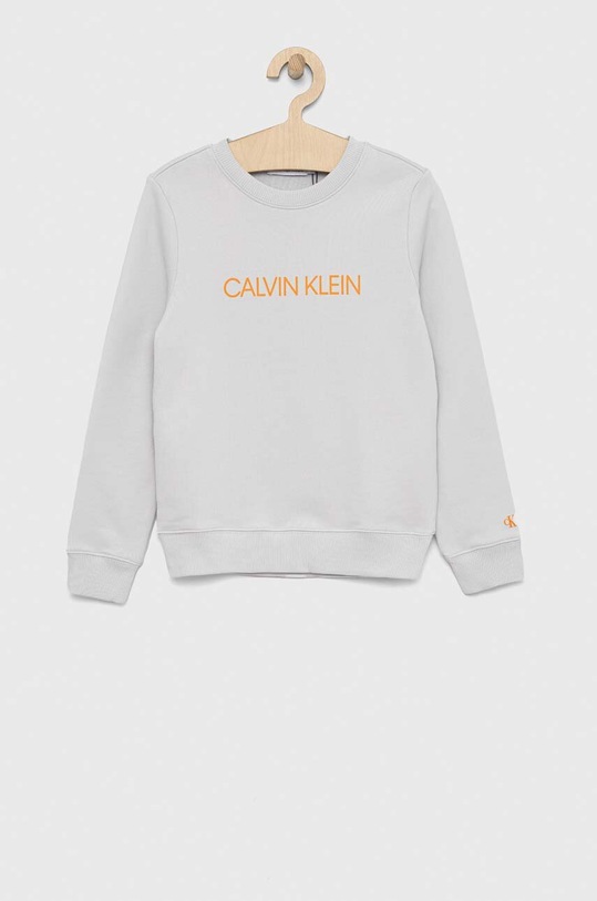 Calvin Klein Jeans bluza bawełniana dziecięca bawełna szary IU0IU00162.PPYX