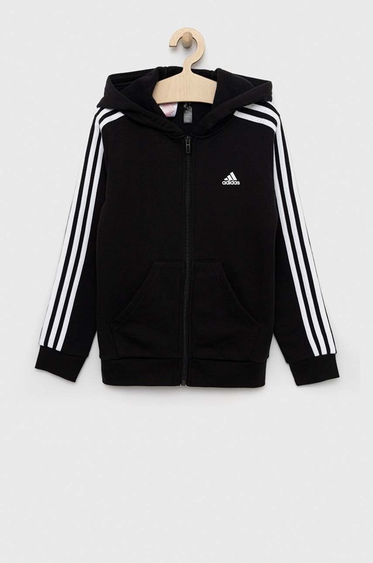 Dječja dukserica adidas U 3S FL FZ HR6331 crna SS23