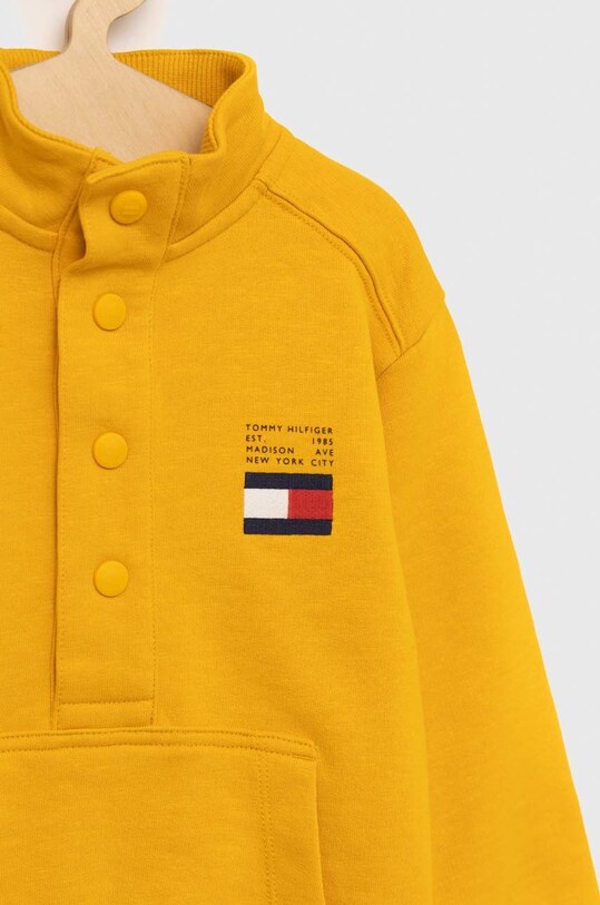 Chlapec Detská bavlnená mikina Tommy Hilfiger KB0KB07953.PPYX žltá