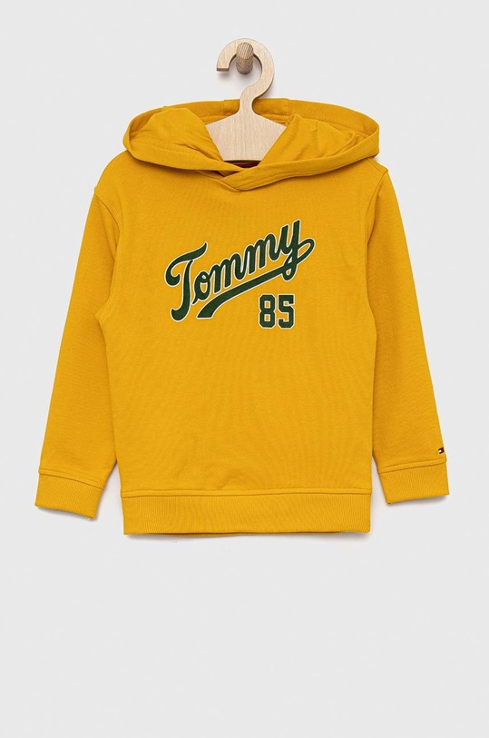 Tommy Hilfiger bluza dziecięca z kapturem pomarańczowy KB0KB07952.PPYX