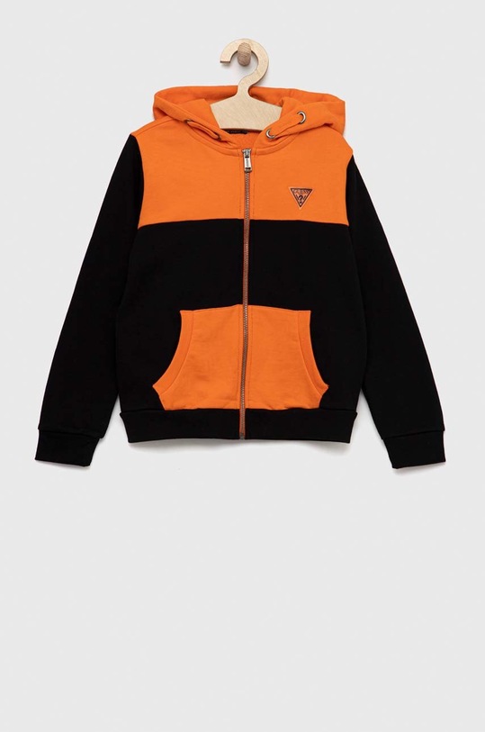 Otroška mikica Guess L3RQ04.KA6R3.PPYX oranžna SS23