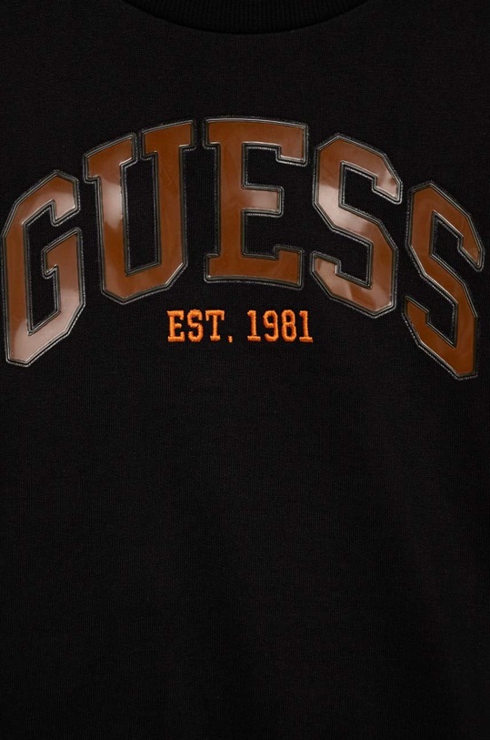 Guess bluza bawełniana dziecięca czarny L3RQ05.KA6R3.PPYX