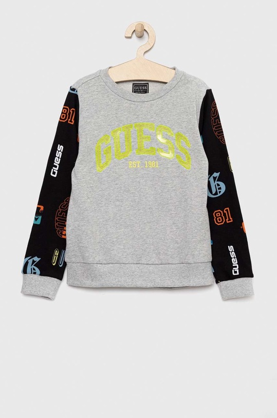 Guess bluza bawełniana dziecięca wzorzyste szary N3RQ01.KA6R3.PPYX