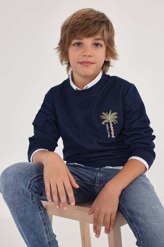 Mayoral bluza dziecięca wzorzyste granatowy 6440.7B.JUNIOR