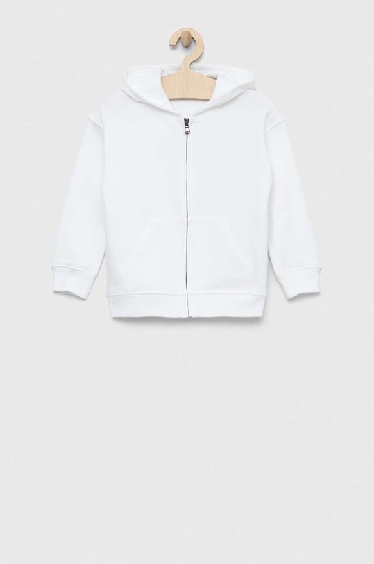 Detská bavlnená mikina Sisley 3J68X500M.G.SEASONAL biela SS23
