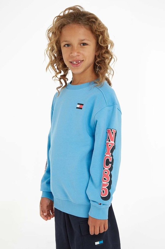 Tommy Hilfiger bluza dziecięca pozostałe niebieski KB0KB08184.PPYX