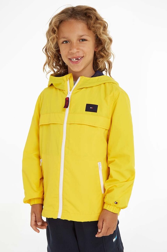 Tommy Hilfiger kurtka dziecięca pozostałe żółty KS0KS00366.PPYX