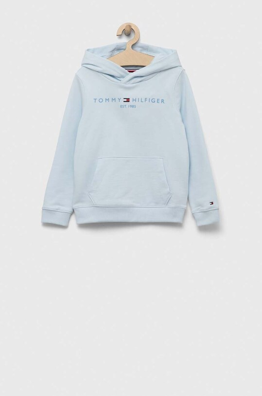Tommy Hilfiger bluza bawełniana dziecięca nadruk niebieski KS0KS00399.PPYX