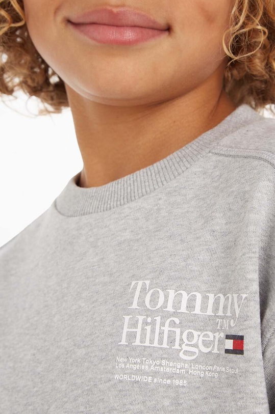 Детская кофта Tommy Hilfiger KB0KB08188.PPYX серый