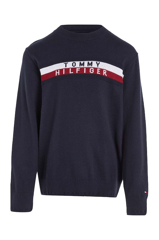 Дитячий бавовняний светр Tommy Hilfiger KB0KB08221.PPYX темно-синій SS23