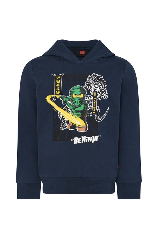 Lego bluza bawełniana dziecięca nadruk granatowy 12010824.B