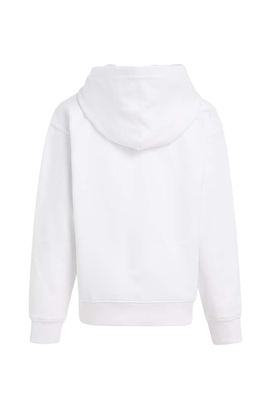 Момче Детски памучен суичър Calvin Klein Jeans IB0IB01628.PPYX бял