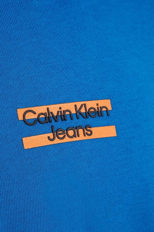 Calvin Klein Jeans bluza bawełniana dziecięca niebieski IB0IB01628.PPYX