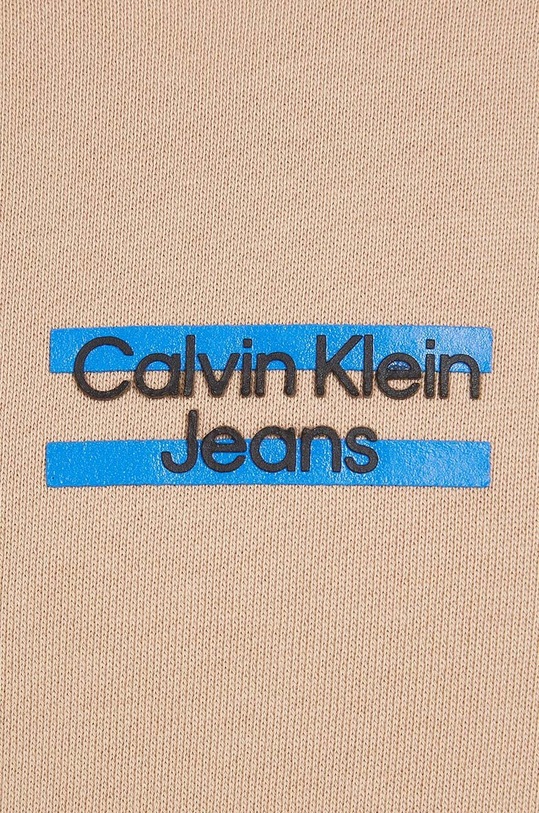 Calvin Klein Jeans bluza bawełniana dziecięca brązowy IB0IB01628.PPYX