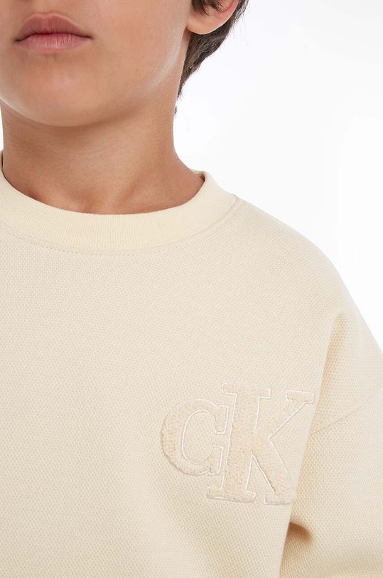 Calvin Klein Jeans bluza dziecięca IB0IB01630.PPYX beżowy