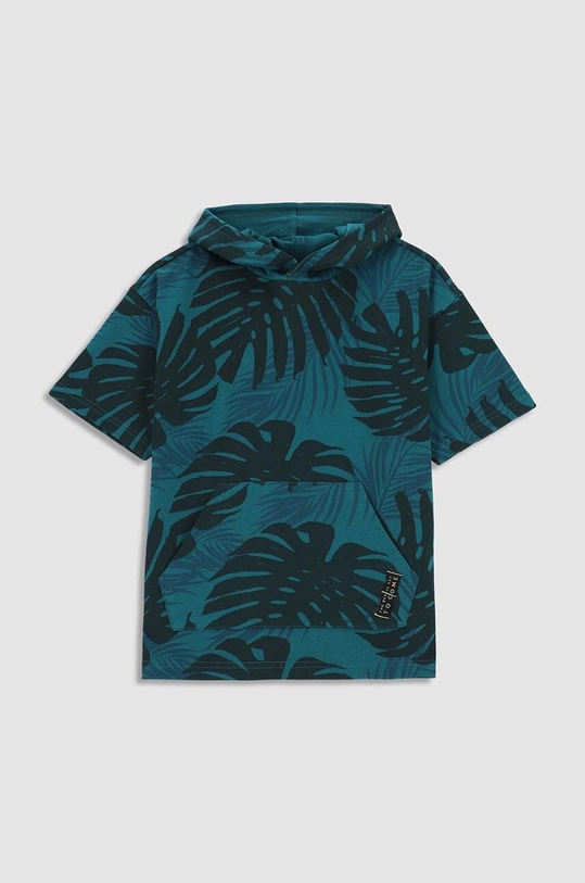 Dětská bavlněná mikina Coccodrillo WC3132301JBJ tyrkysová SS23