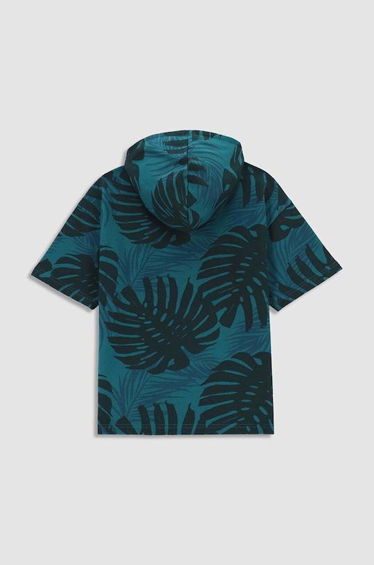 CHLAPEC Dětská bavlněná mikina Coccodrillo WC3132301JBJ tyrkysová